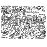 Ahoy There Silicone Colouring Mat
