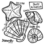 Shells & Starfish Silicone Coaster Mat
