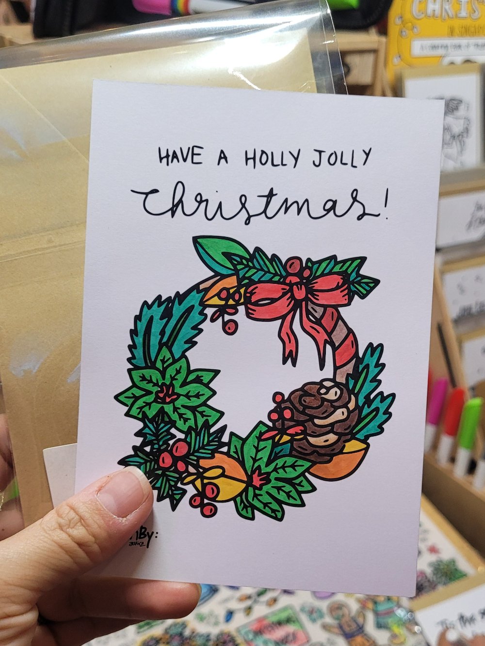 DrawnBy: Colouring Christmas Cards