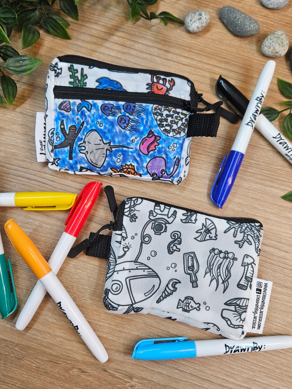 DrawnBy: Zip Pouches