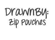 DrawnBy: Zip Pouches