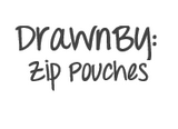 DrawnBy: Zip Pouches