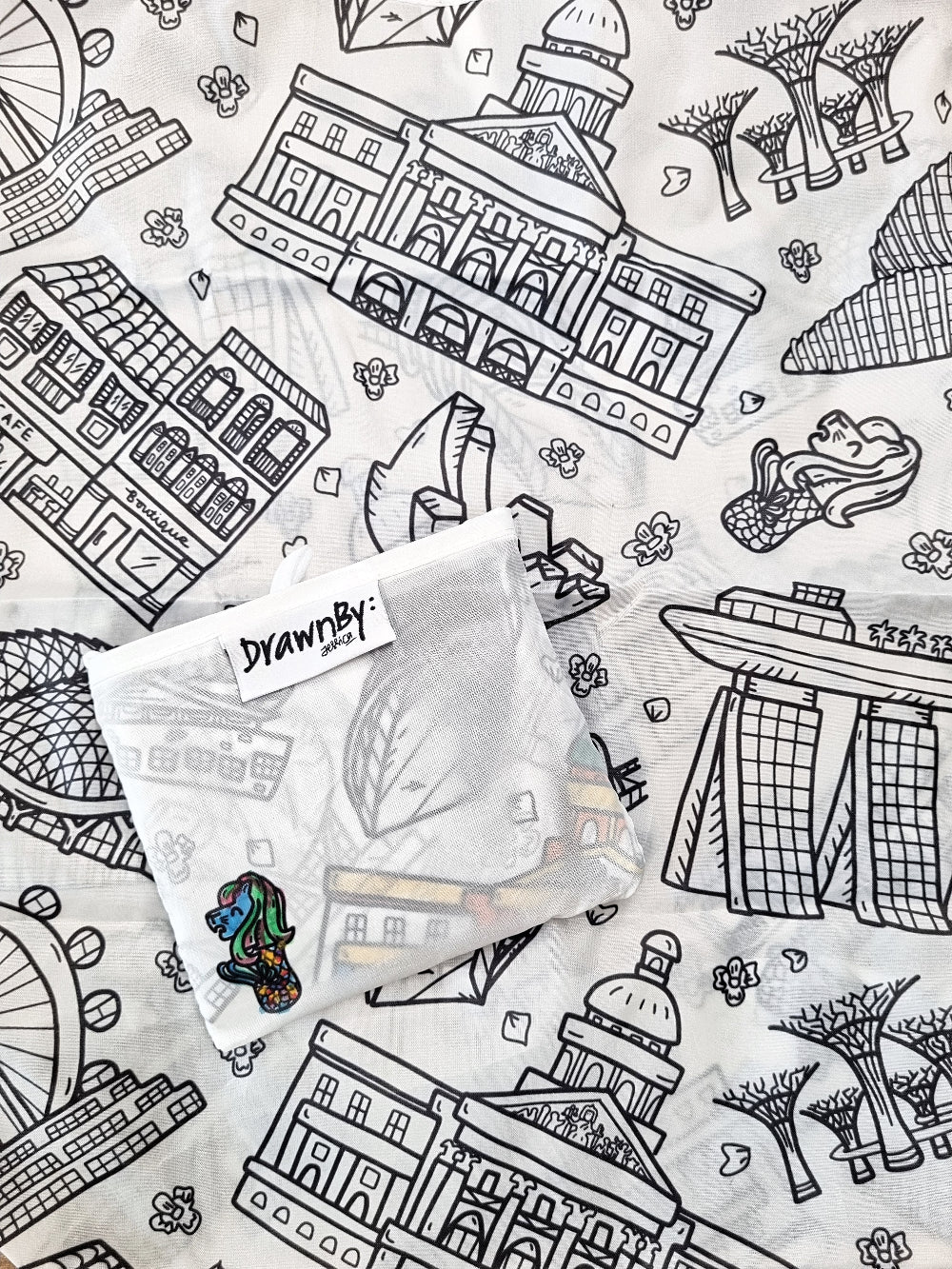 DrawnBy: Foldable Shopping Bag