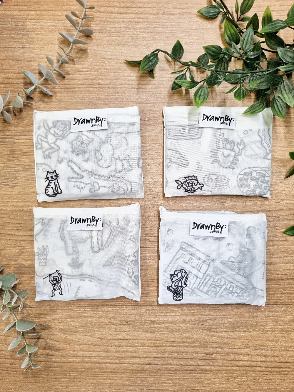 DrawnBy: Foldable Shopping Bag