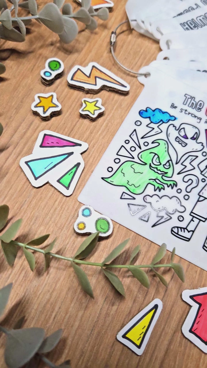 Pan over colouring of the DrawnBy: Armour of God panel mats