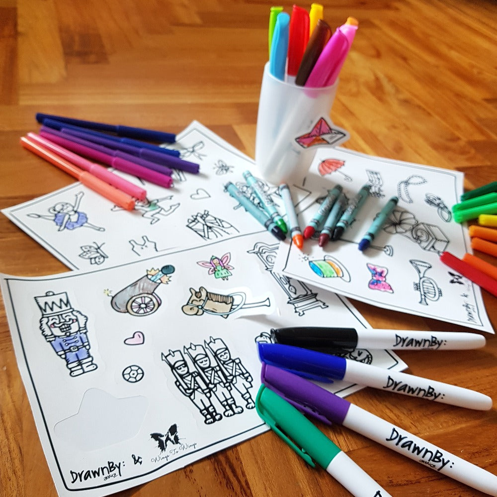 Colouring Stickers (Dance Set of 3)