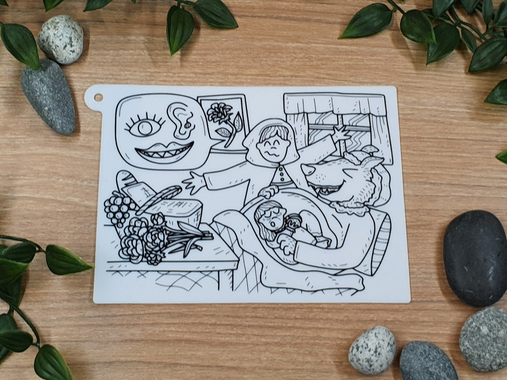 Little Red Riding Hood Silicone Story Mat