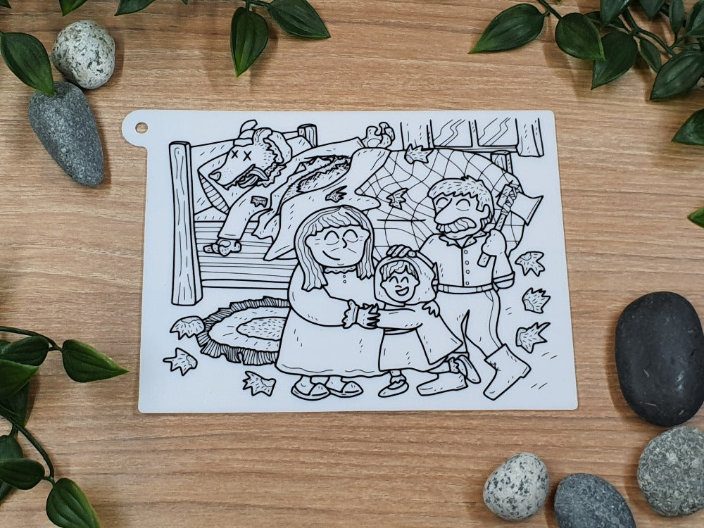 Little Red Riding Hood Silicone Story Mat