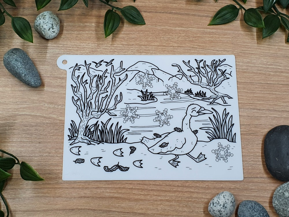 The Ugly Duckling Silicone Story Mat