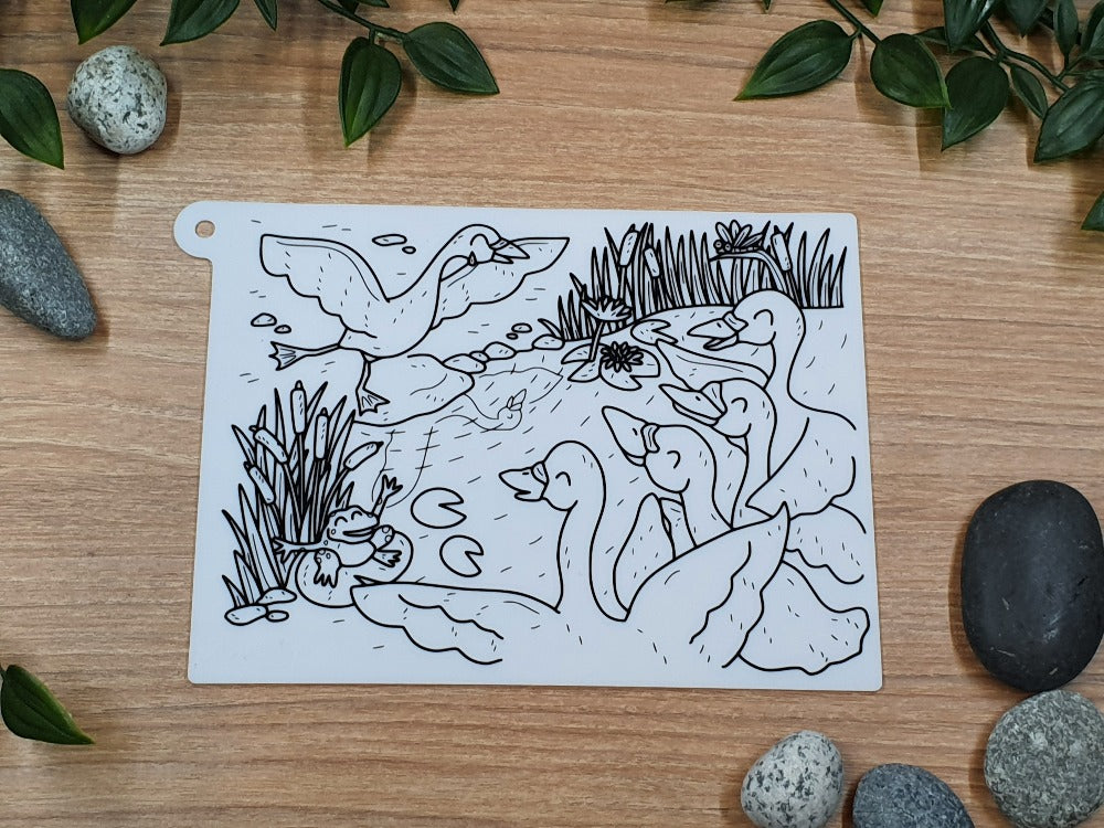 The Ugly Duckling Silicone Story Mat