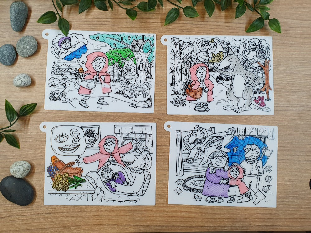 Little Red Riding Hood Silicone Story Mat