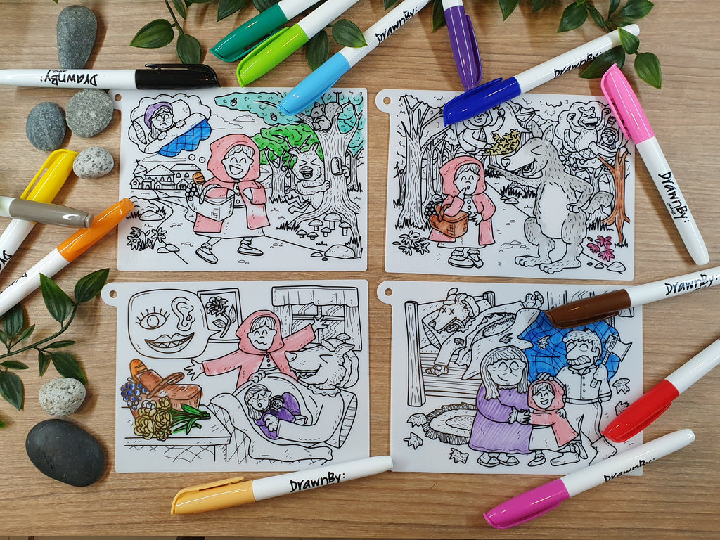 Little Red Riding Hood Silicone Story Mat