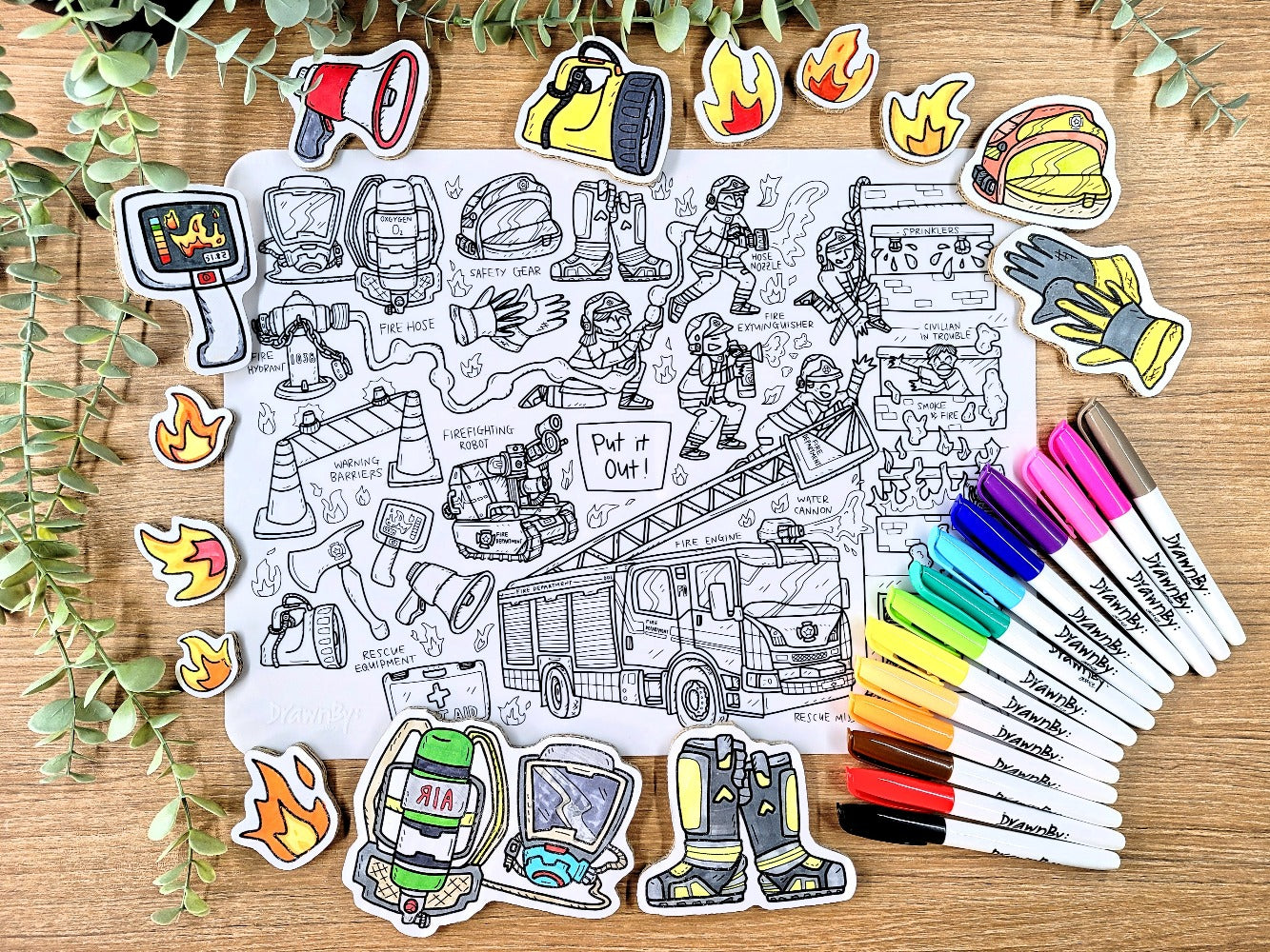 Put It Out Silicone Colouring Mat