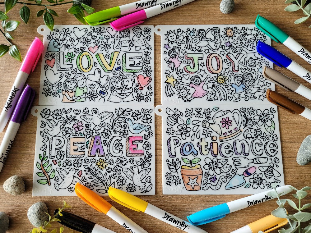 DrawnBy: Fruits of the Spirit Panel Pack of 4