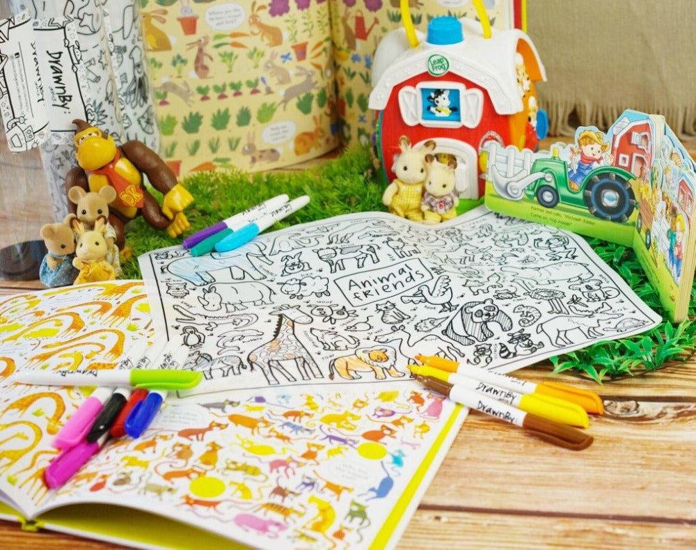 Animal Friends Silicone Colouring Mat