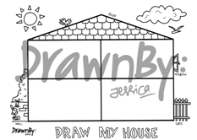 Draw My House Silicone Drawing Mat