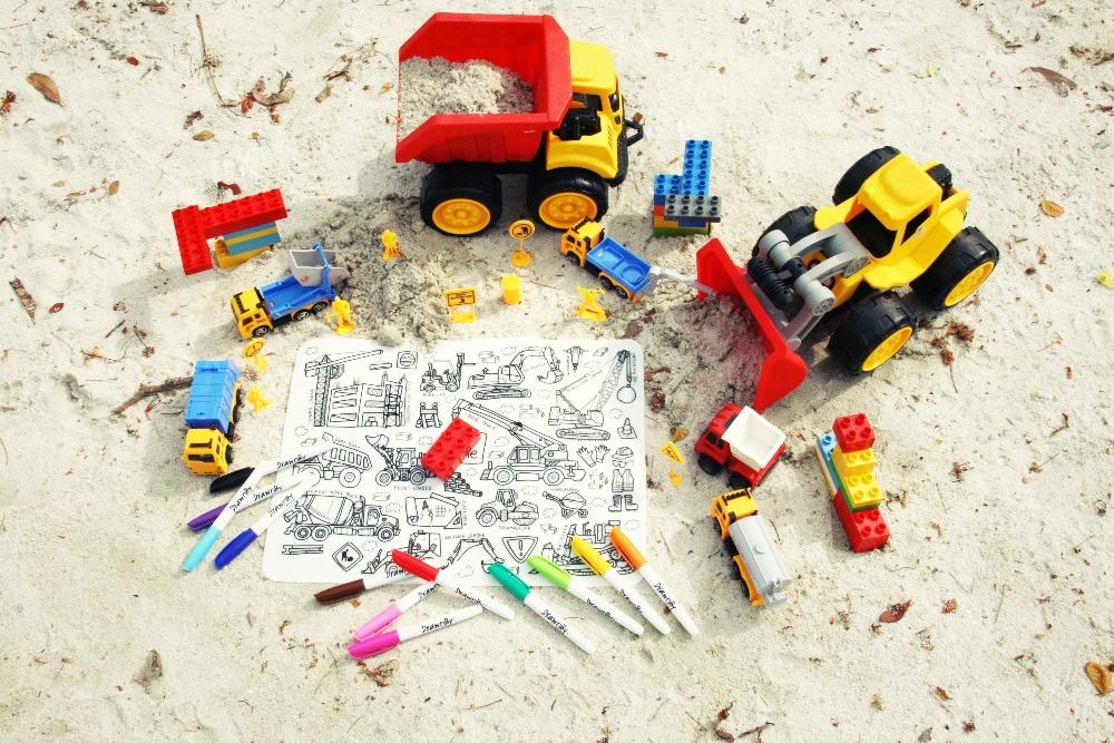 Work Zone Washable Colouring Mat