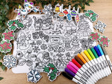 Christmas Cheer Silicone Colouring Mat