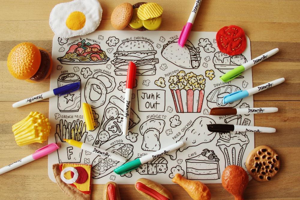 Junk Out Silicone Colouring Mat