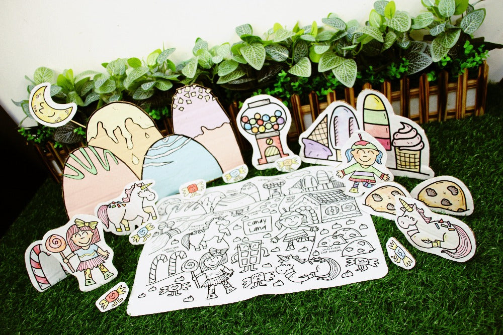 Candy Land Silicone Colouring Mat