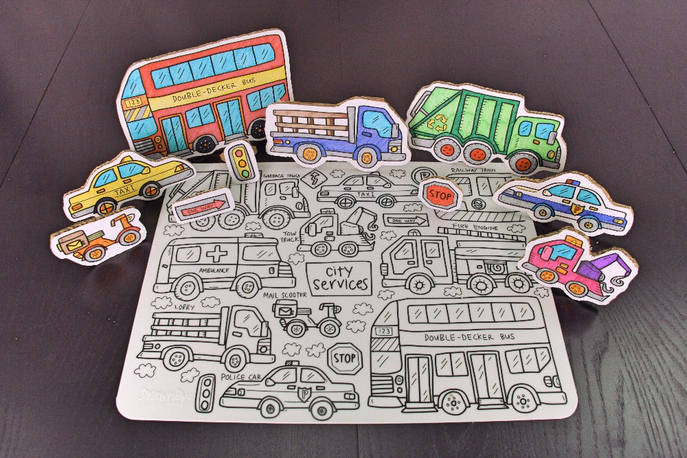 City Services Silicone Colouring Mat