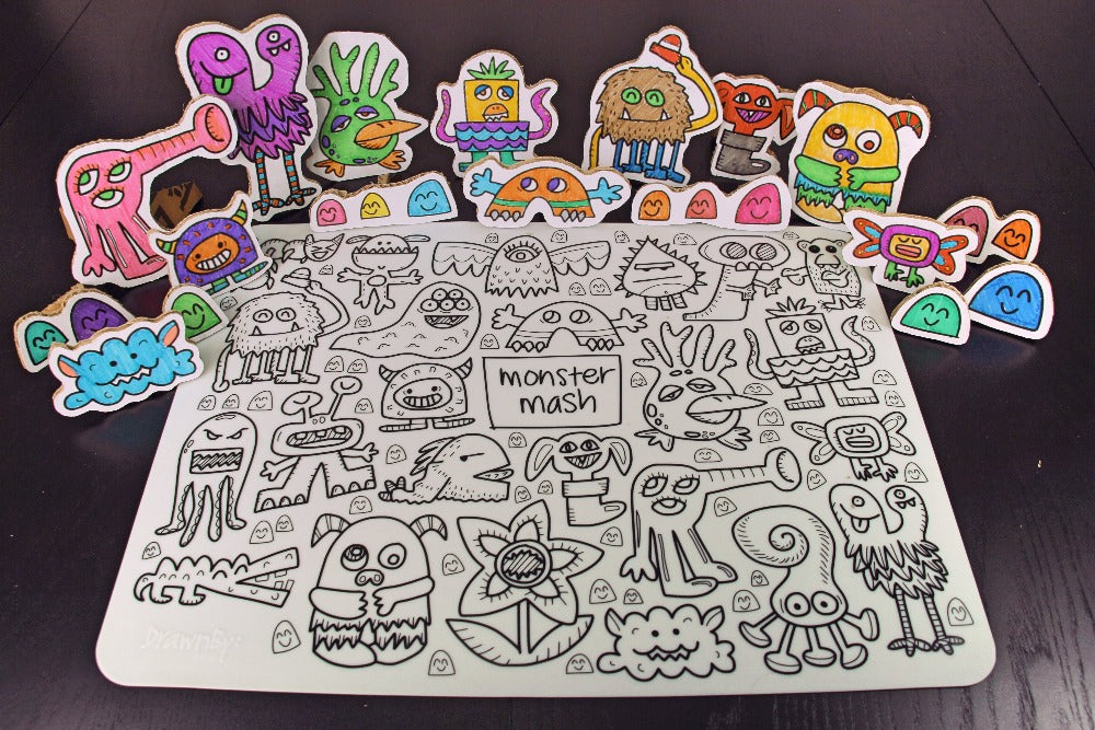 Monster Mash Silicone Colouring Mat