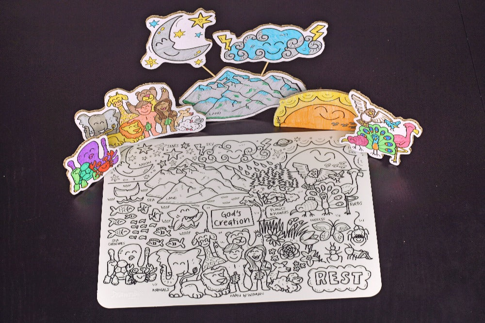 God's Creation Silicone Bible Stories Mat