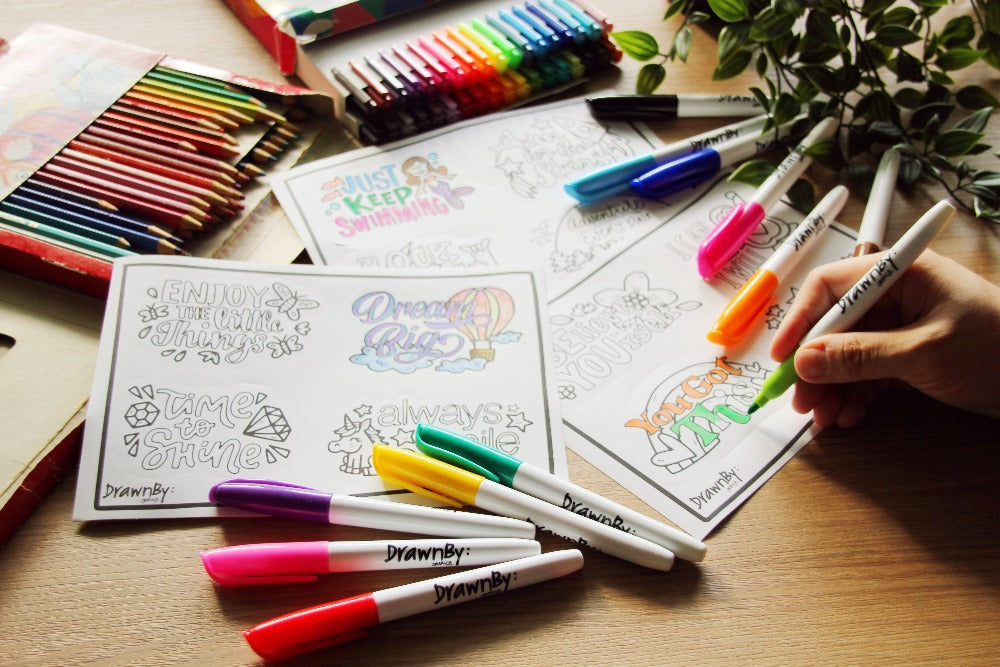 Colouring Stickers (Booster Set of 3)