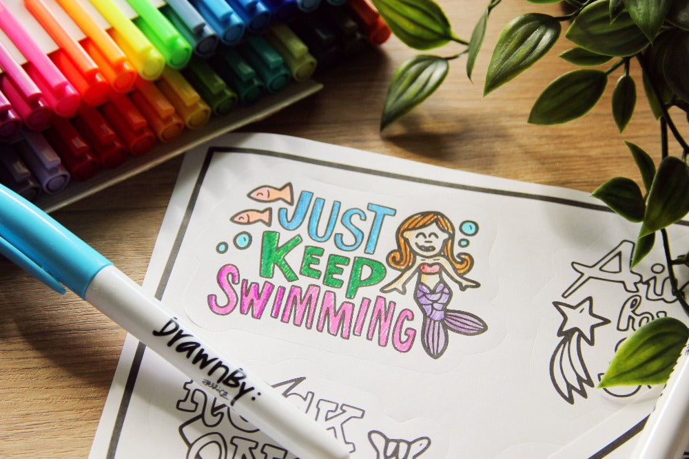 Colouring Stickers (Booster Set of 3)