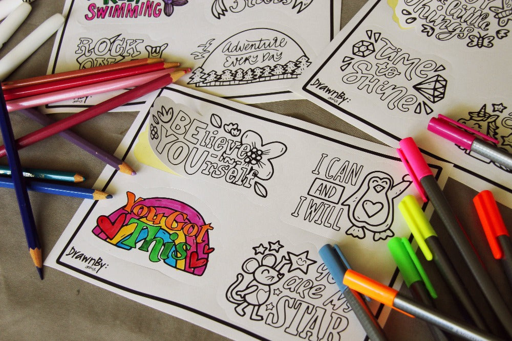 Colouring Stickers (Booster Set of 3)