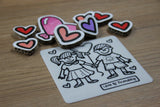 Love & Friendship Silicone Coaster Mat