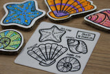 Shells & Starfish Silicone Coaster Mat