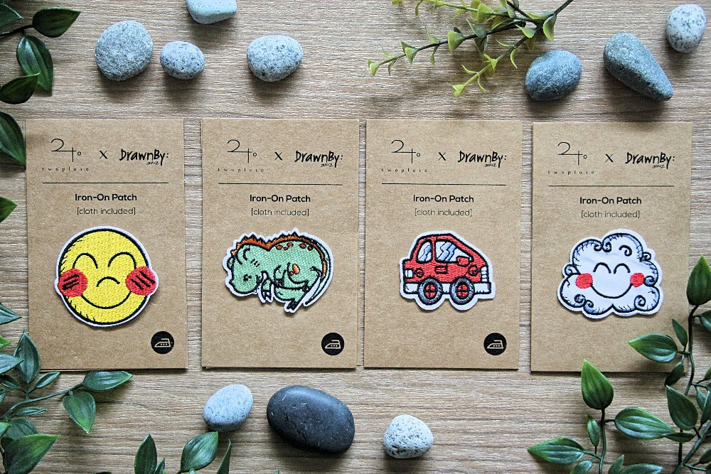 twopluso® X DrawnBy: Iron-on patch