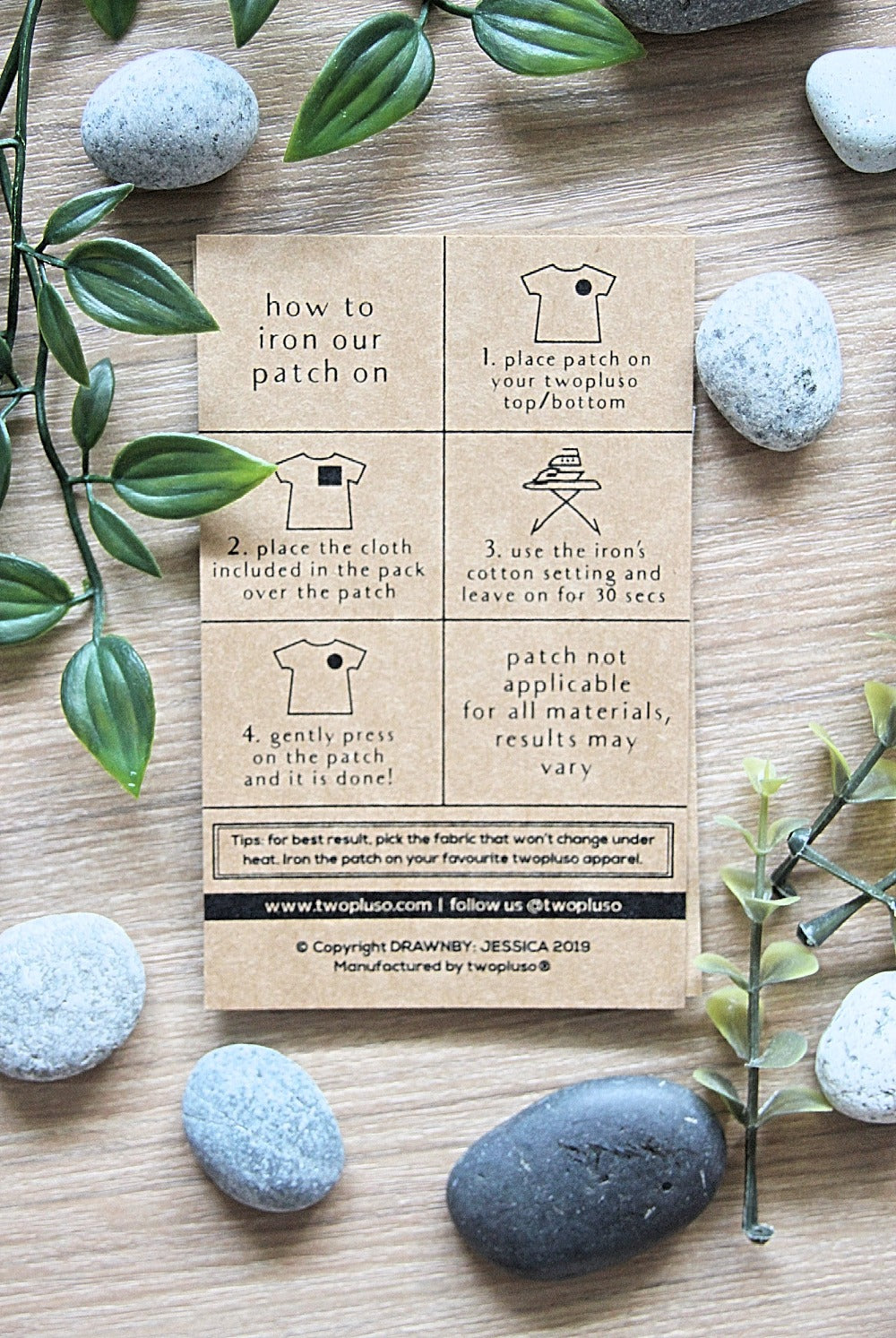 twopluso® X DrawnBy: Iron-on patch