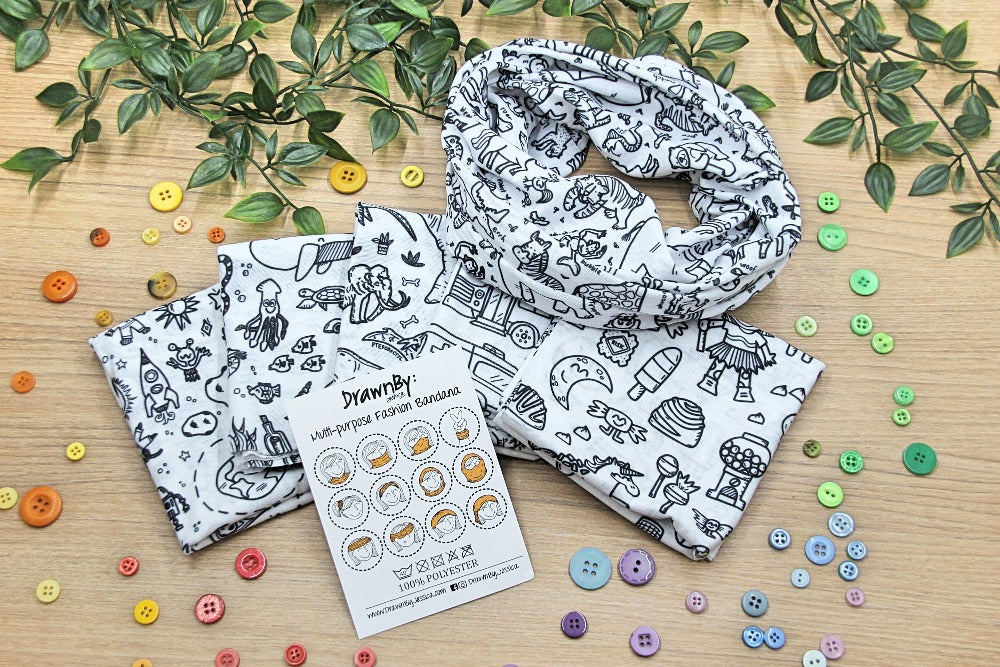 DrawnBy: Multi-Purpose Fashion Bandana (CHILD)
