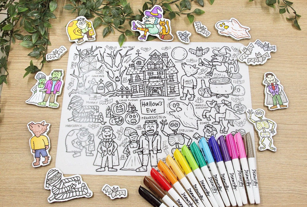 Hallow's Eve Silicone Colouring Mat