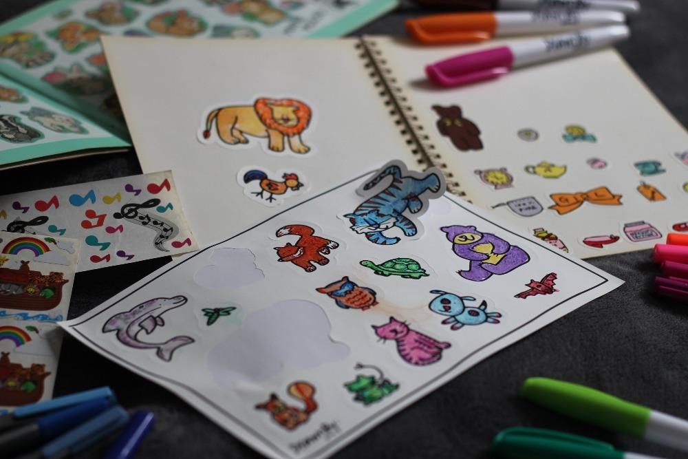 Colouring Stickers (Basic Set of 3)