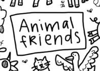 Animal Friends Silicone Colouring Mat