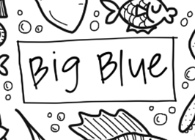 Big Blue Silicone Colouring Mat