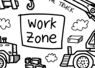 Work Zone Washable Colouring Mat