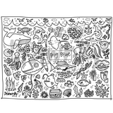 Big Blue Silicone Colouring Mat