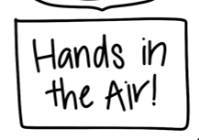 Hands in the Air Silicone Colouring Mat