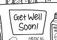 Get Well Soon Silicone Colouring Mat