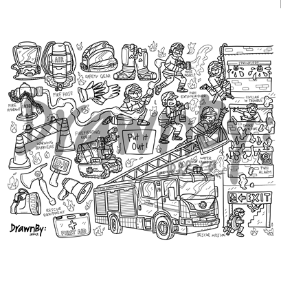 Put It Out Silicone Colouring Mat