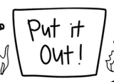 Put It Out Silicone Colouring Mat