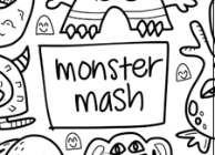 Monster Mash Silicone Colouring Mat