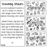 Colouring Stickers (Basic Set of 3)