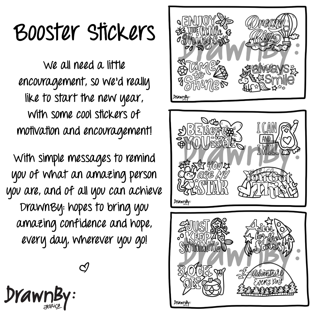 Colouring Stickers (Booster Set of 3)