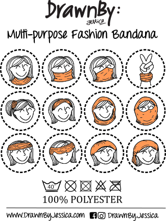 DrawnBy: Multi-Purpose Fashion Bandana (CHILD)