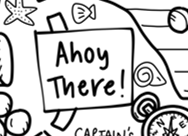Ahoy There Silicone Colouring Mat